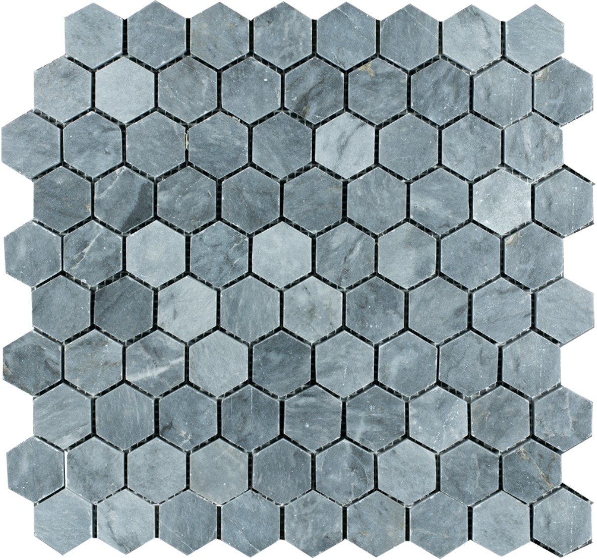 Sześciokątną Mozaika Marmurowa Blue Stone