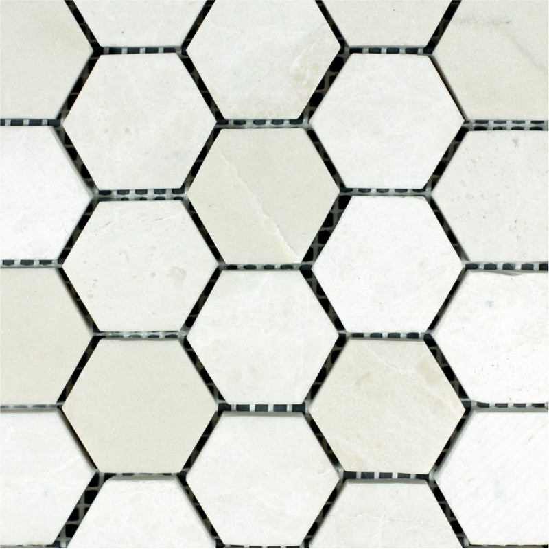 Sześciokątna Mozaika Marmurowa Bottocino
