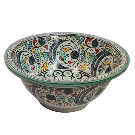 Ceramiczna umywalka orientalna FES 124, średnica 35 cm