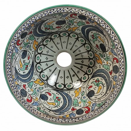 Ceramiczna umywalka orientalna FES 124, średnica 35 cm