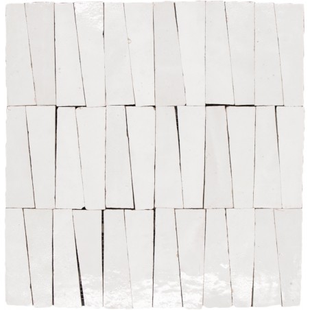 Płytki Mozaika - Zellige Neige Blanc Trapezoid