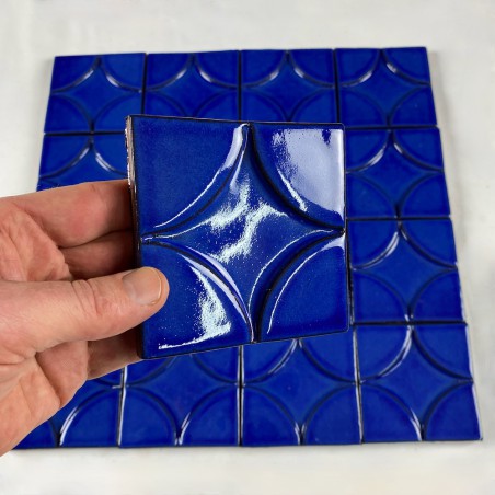 Ceramiczna płytka 3D - CIRCLE 1 KOBALT