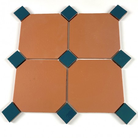 Płytki ośmiokątne COTTO, insert kolor 5x5