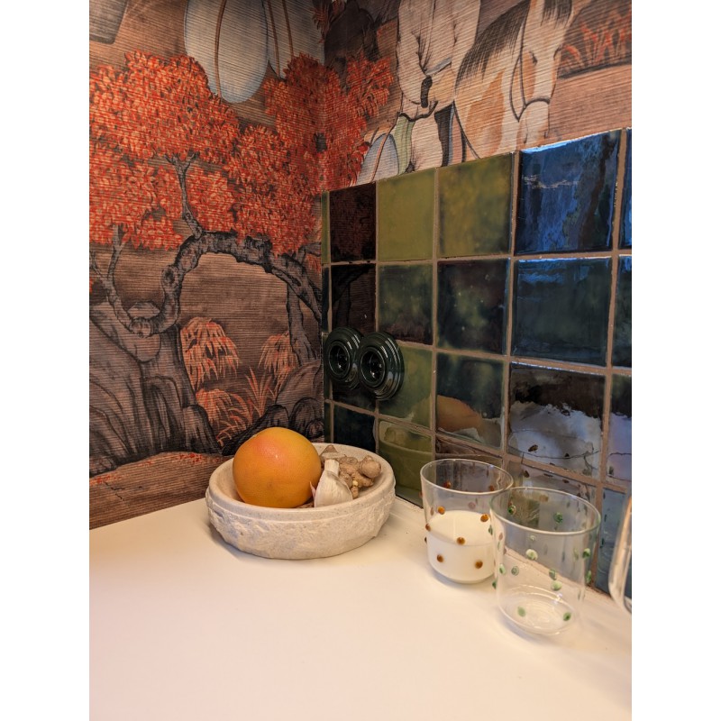 Płytki ścienne zieleń butelkowa