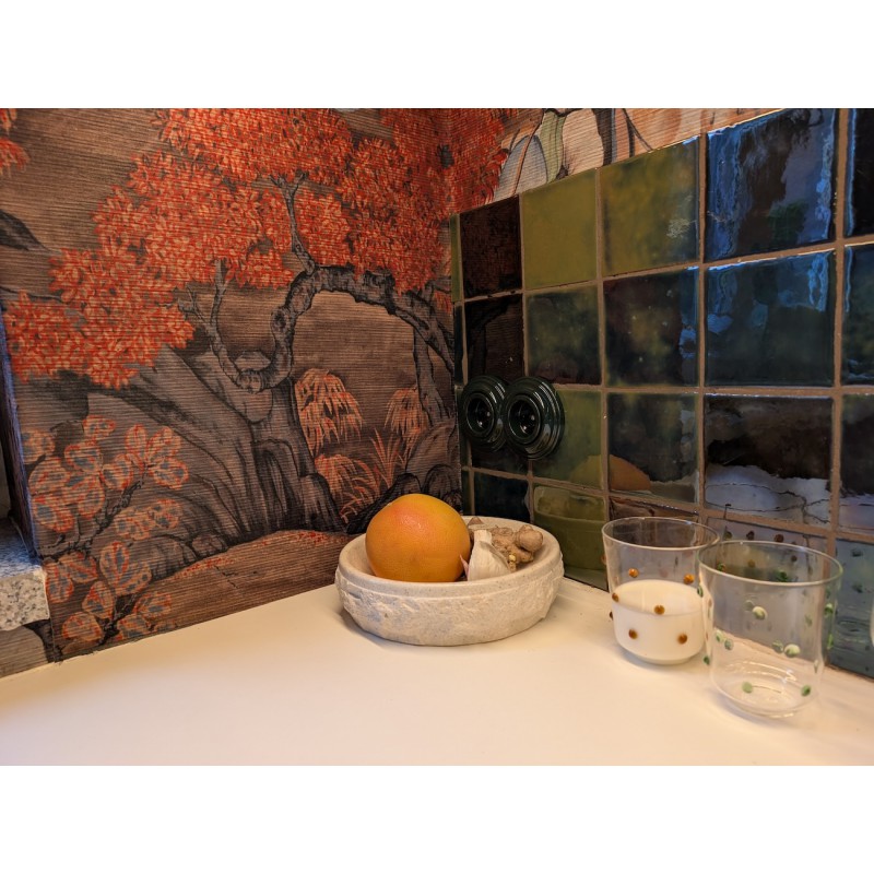 Płytki ścienne zieleń butelkowa