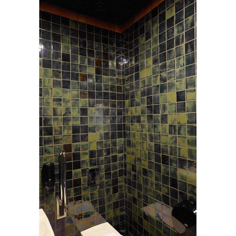 Płytki ścienne - zieleń butelkowa