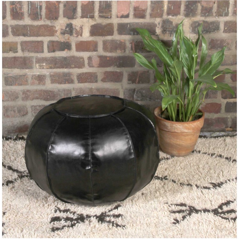 Skórzana pufa Nishay