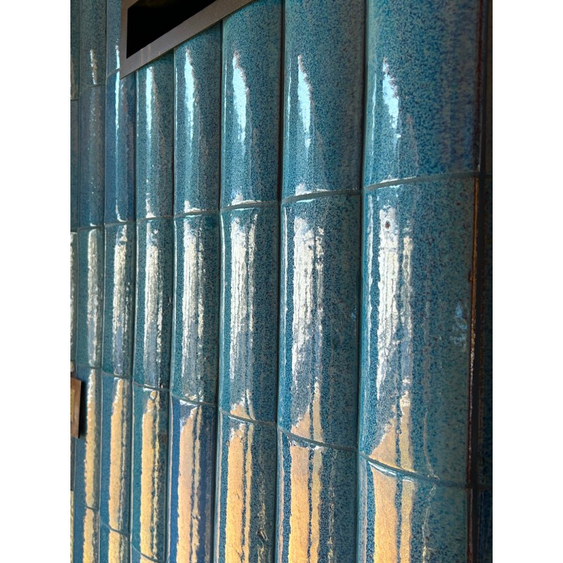 Szkliwiona kształtka elewacyjna R1 - błękit morski