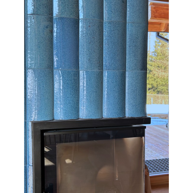 Szkliwiona kształtka elewacyjna R1 - błękit morski