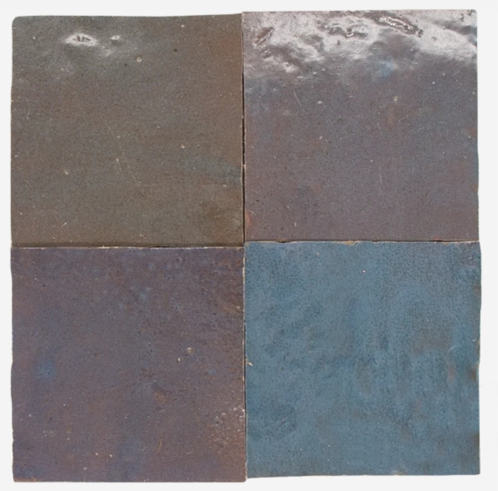 Fioletowo-brązowe Płytki Zellige - Aubergine Gris