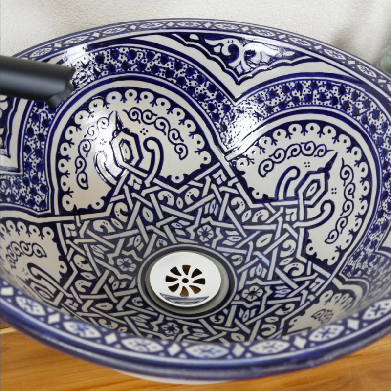 Ceramiczna umywalka orientalna FES 46, średnica 40 cm