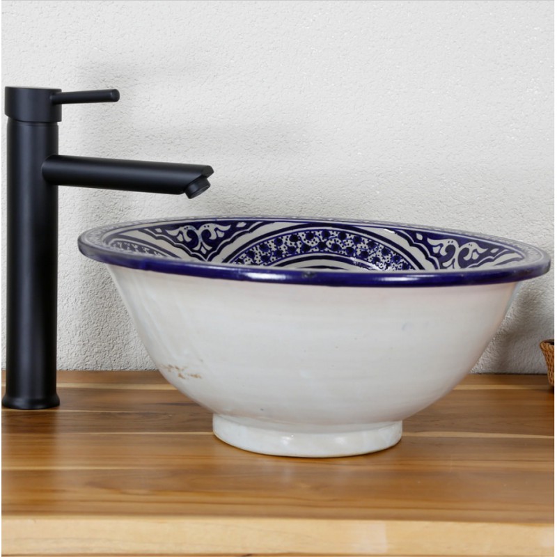 Ceramiczna umywalka orientalna FES 46, średnica 40 cm