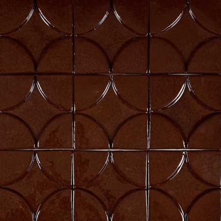 Ceramiczna płytka 3D - CIRCLE 1 BROWN