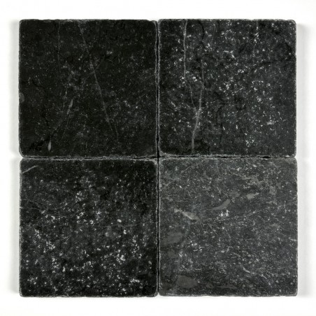 Czarna Płytka Marmurowa Tumbled 10x10