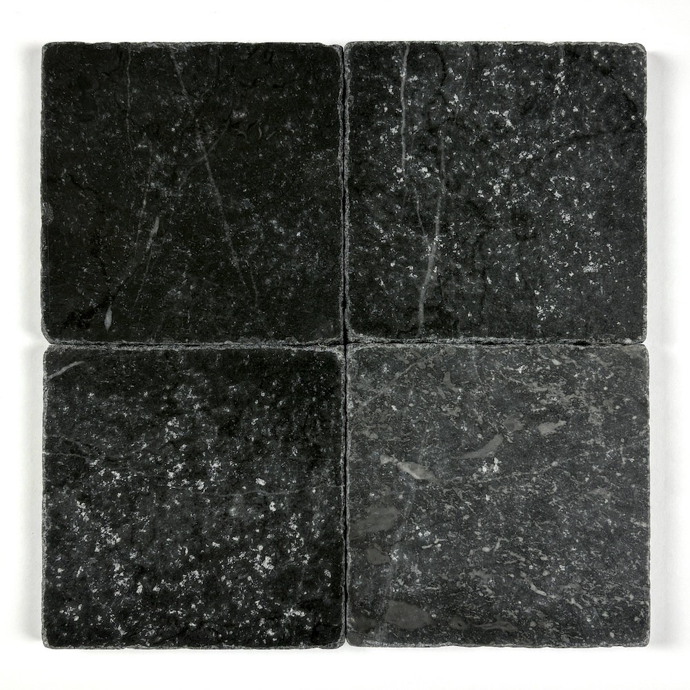 Czarna Płytka Marmurowa Tumbled 10x10