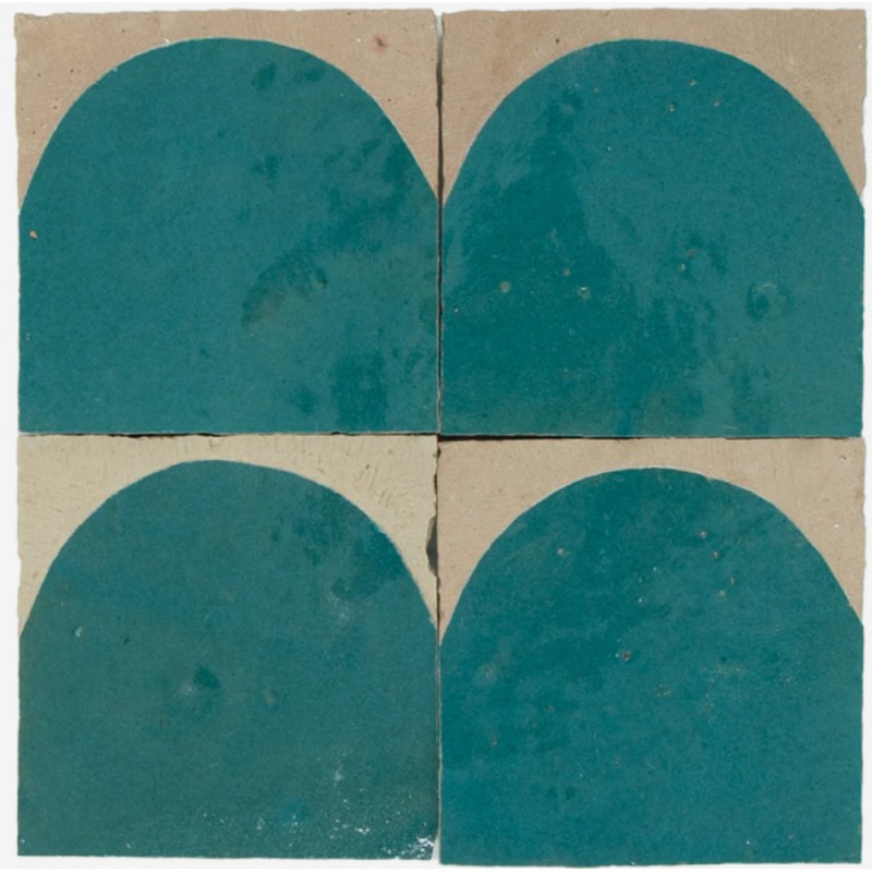 Turkusowe Płytki Zellige Luna - Atlas Petrol