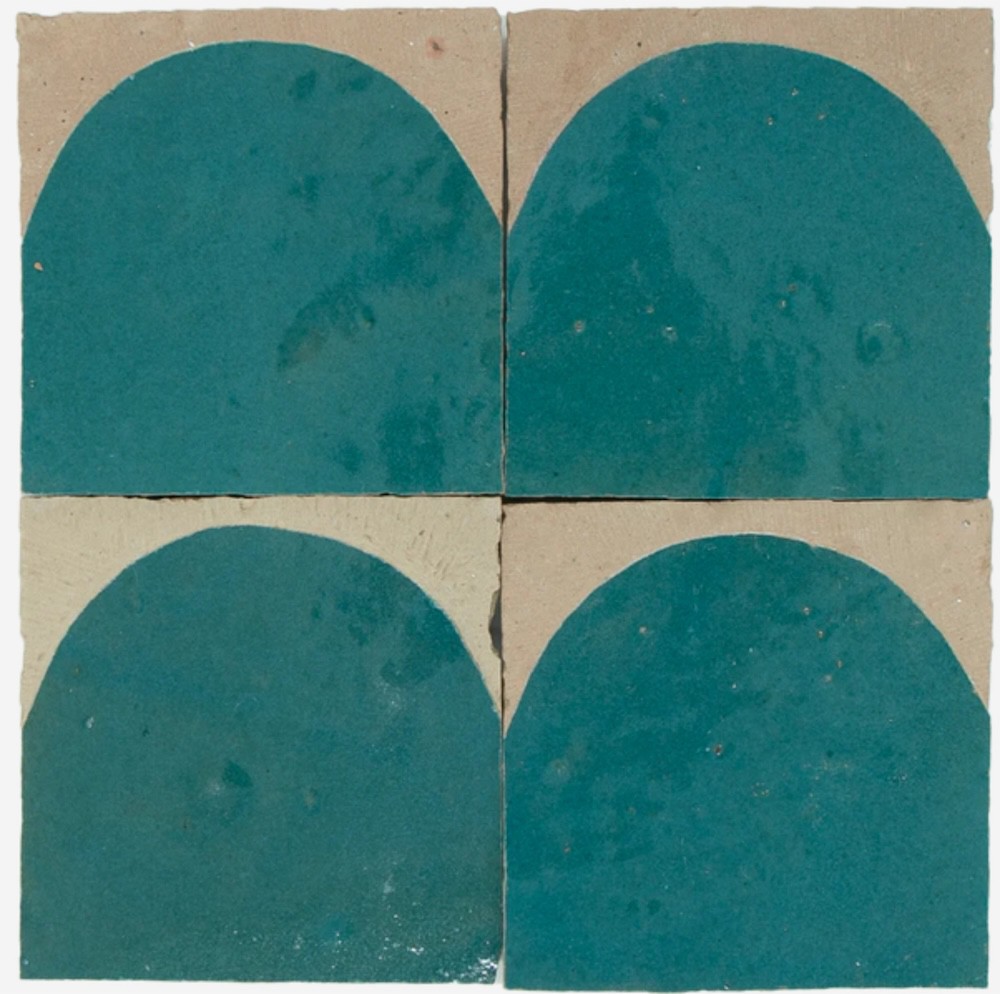 Turkusowe Płytki Zellige Luna - Atlas Petrol