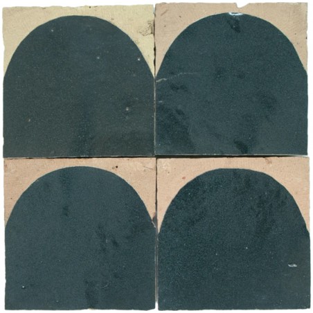 Czarne Płytki Zellige Luna - Charcoal