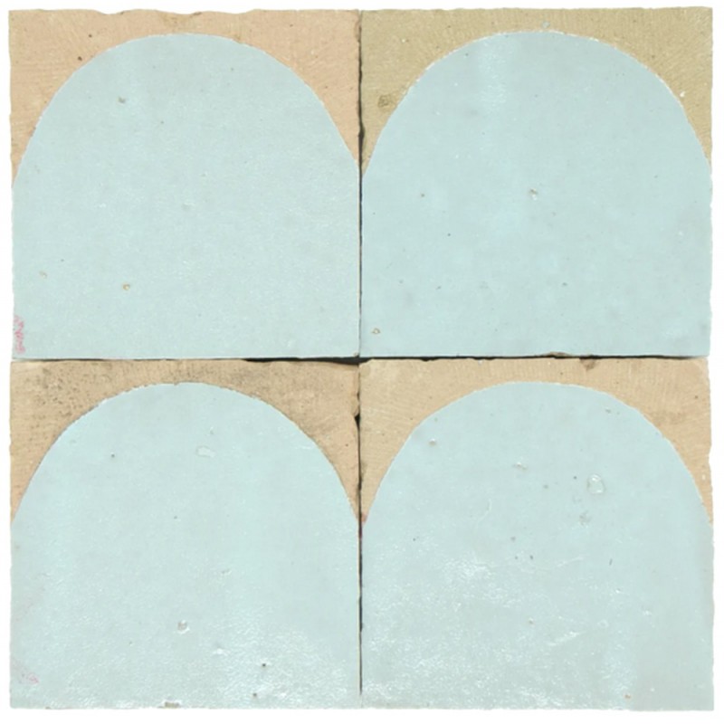 Błękitnoszare Płytki Zellige Luna - Glacier Bleu