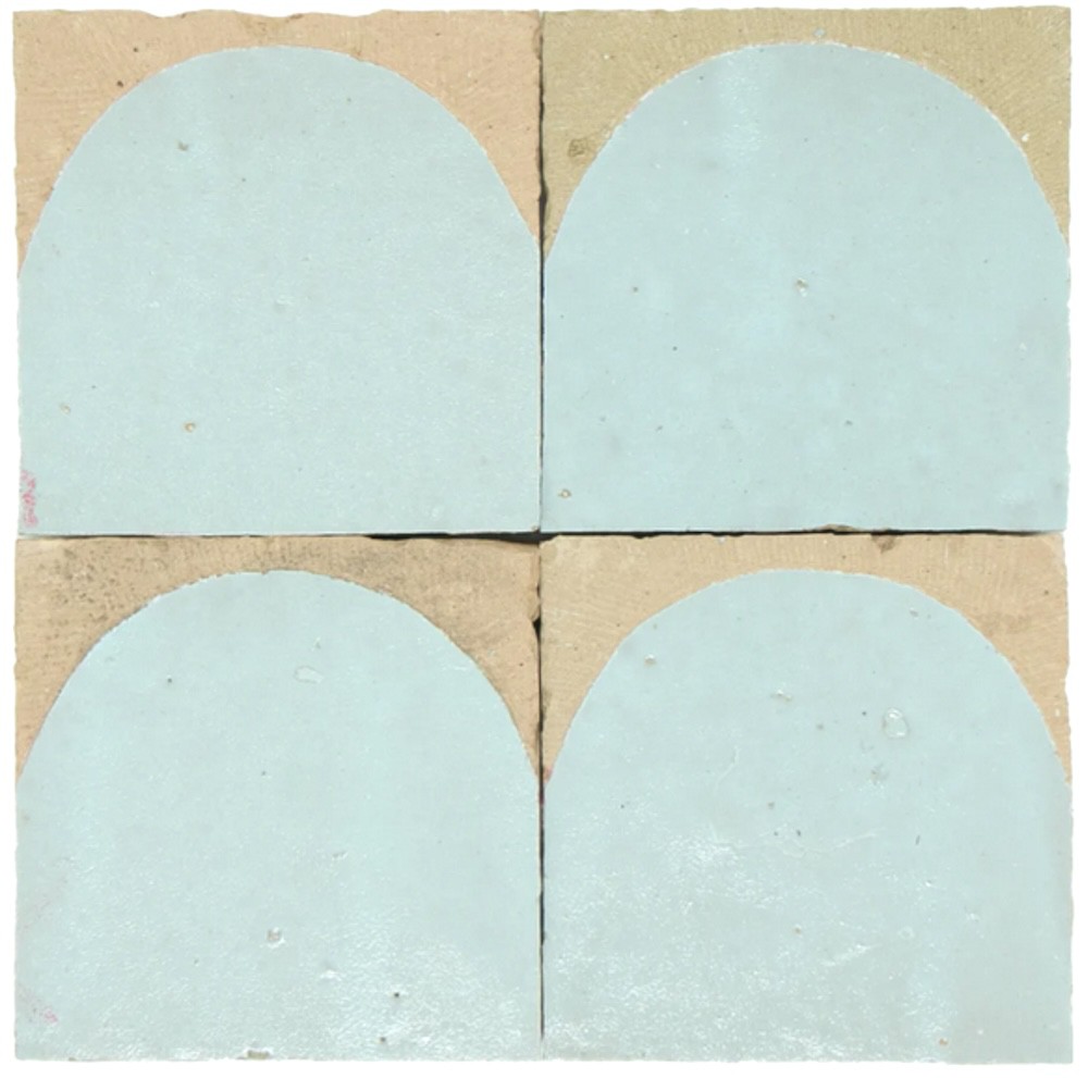 Błękitnoszare Płytki Zellige Luna - Glacier Bleu