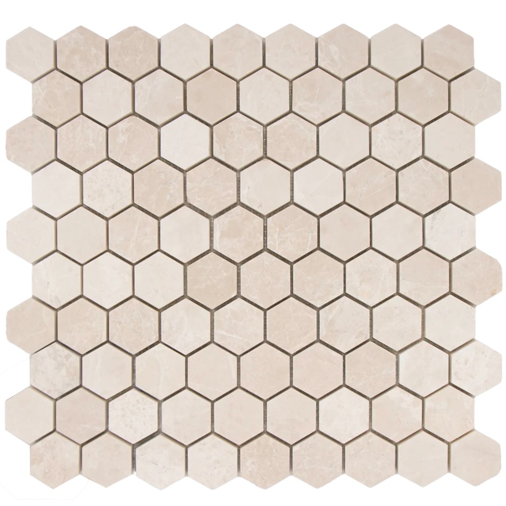 Sześciokątna Mozaika Marmurowa Bottocino