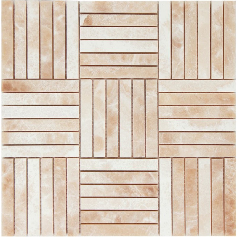 Mozaika Marmurowa KitKat Block Crema Onyx