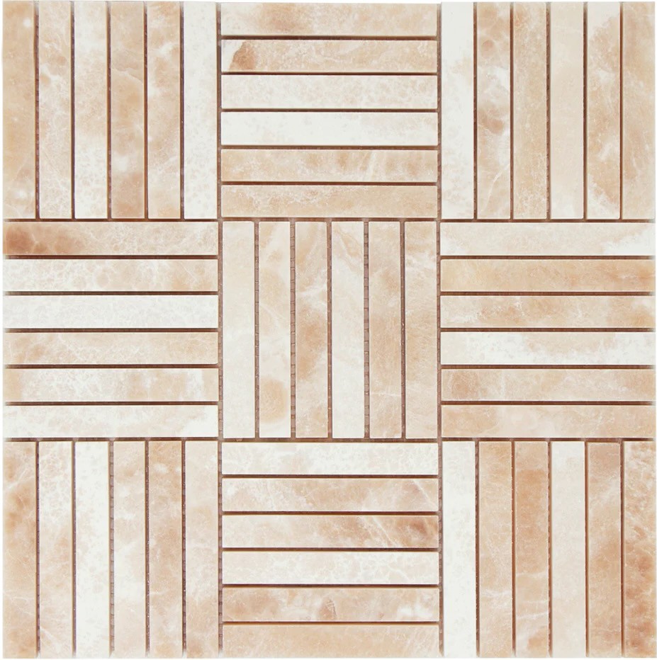 Mozaika Marmurowa KitKat Block Crema Onyx