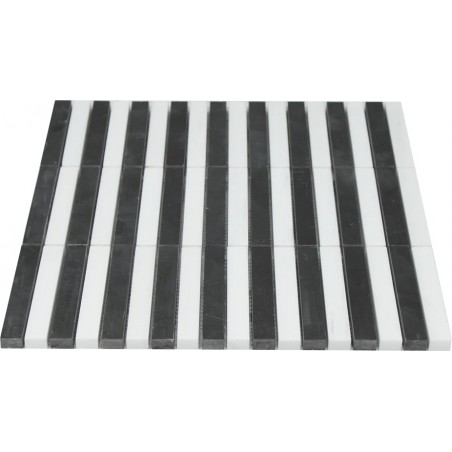 Mozaika Marmurowa Kitkat Stripe Black White