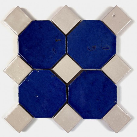 Kafle Szkliwione Oktagon 10x10 Kobalt