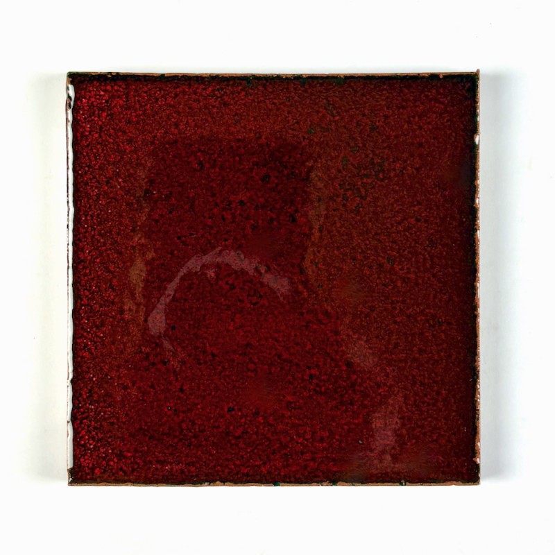 Płytka ścienna - głęboka czerwień makowa - kwadrat 10x10