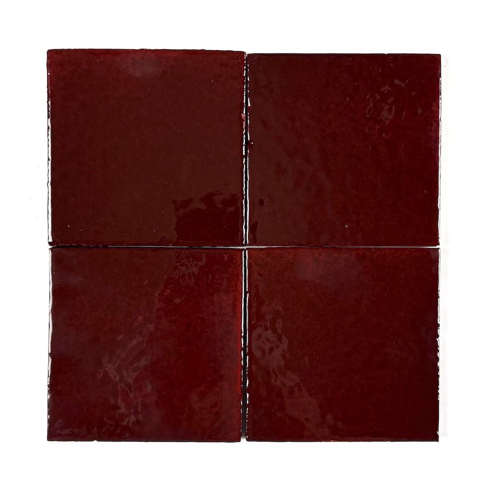 Płytki ścienne - Black Red - kwadrat - 4 szt.
