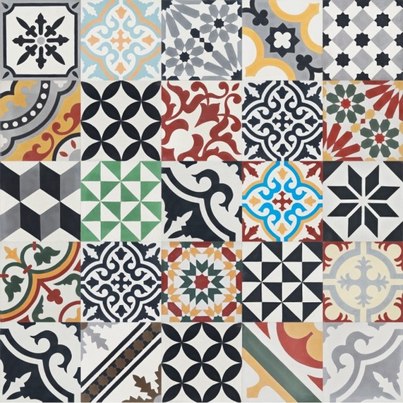 Marokańskie płytki cementowe PATCHWORK