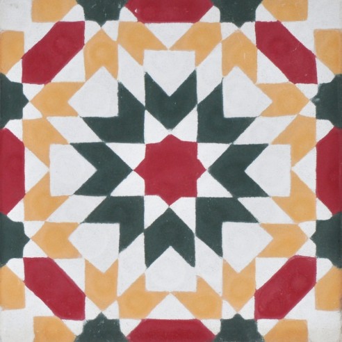 Płytka cementowa 404 - Mozaika marokańska