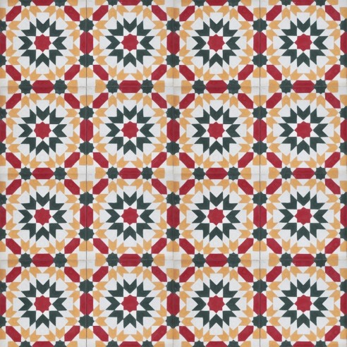 Płytki cementowe 404 - Mozaika marokańska