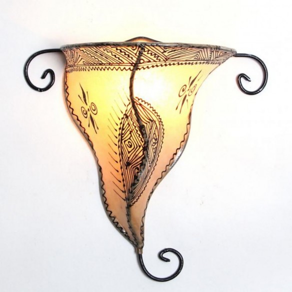 Orientalna lampa henna NOUNA biała