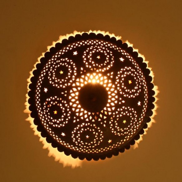 Orientalna lampa sufitowa NIHAL Ø 80