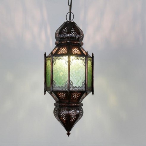 Orientalna latarnia MARJANA zielona