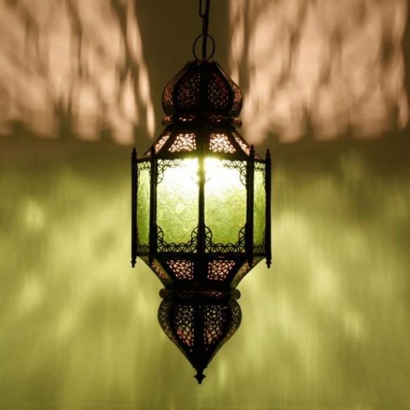 Orientalna latarnia MARJANA zielona