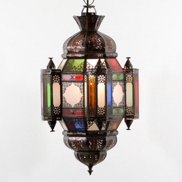Lampa orientalna MOULA wielobarwna