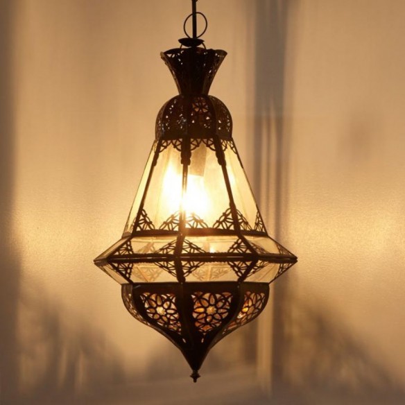 Lampa z Maroka HOUTA transparentna