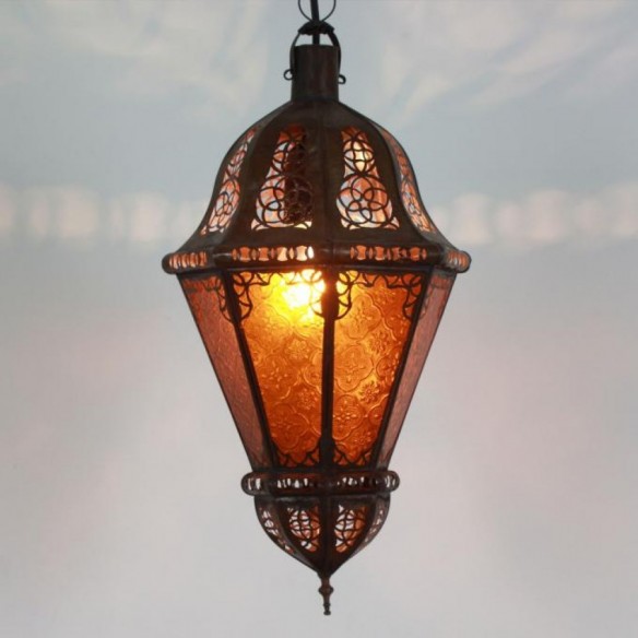 Lampa z Maroka SALMA żółta