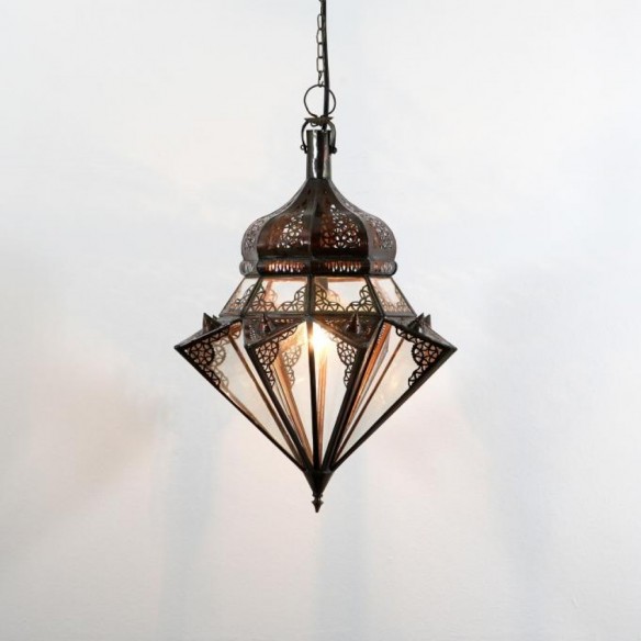 Lampa z Maroka JAWHARA transparentna