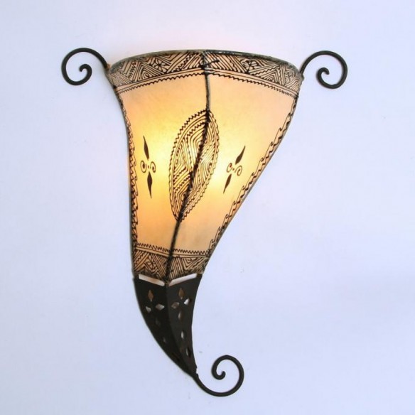 Lampa henna, ścienna, kinkiet MINA biały
