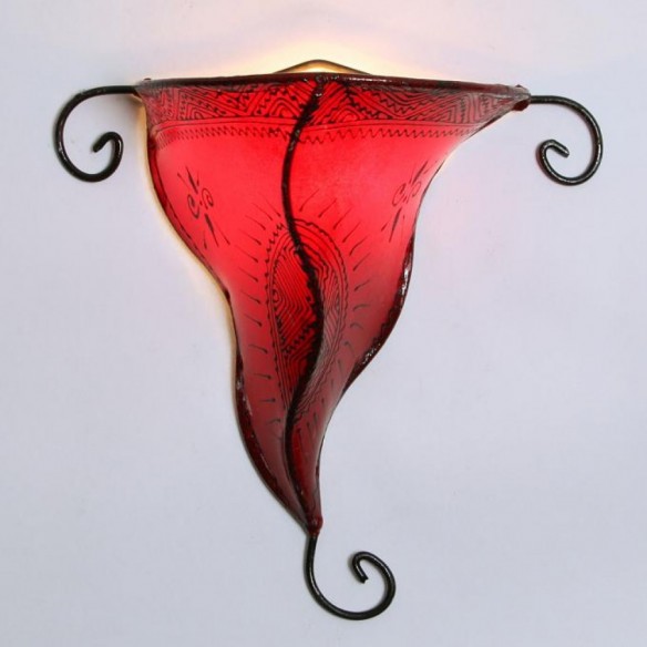 Henna - lampa ścienna NOUNA czerwona