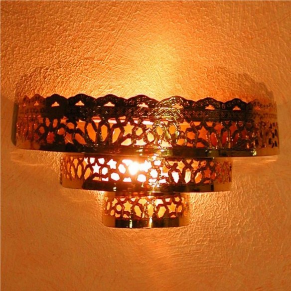 Mosiężna lampa ścienna DARIA