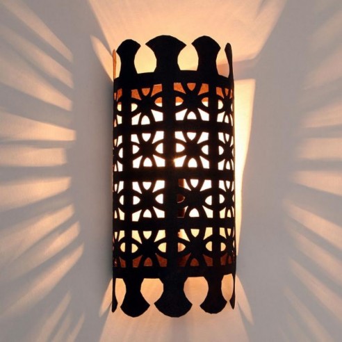 Orientalna żelazna lampa ścienna EWL37