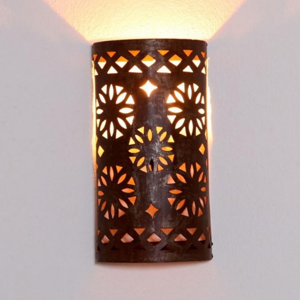 Orientalna żelazna lampa ścienna EWL08