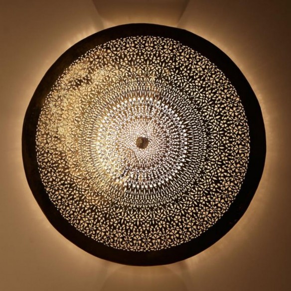 Mosiężna lampa ścienna GHARAM