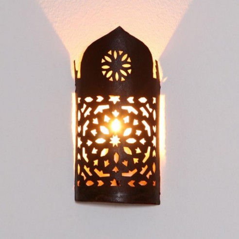 Orientalna żelazna lampa ścienna EWL02