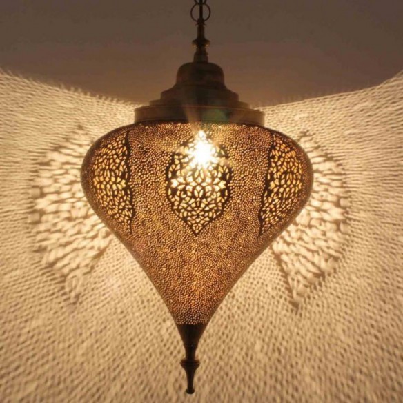 Orientalna mosiężna lampa BELOUTA